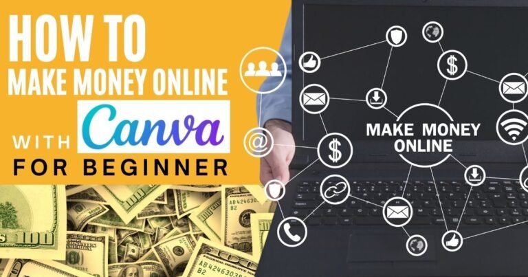 Ways Of make money online with canva banner