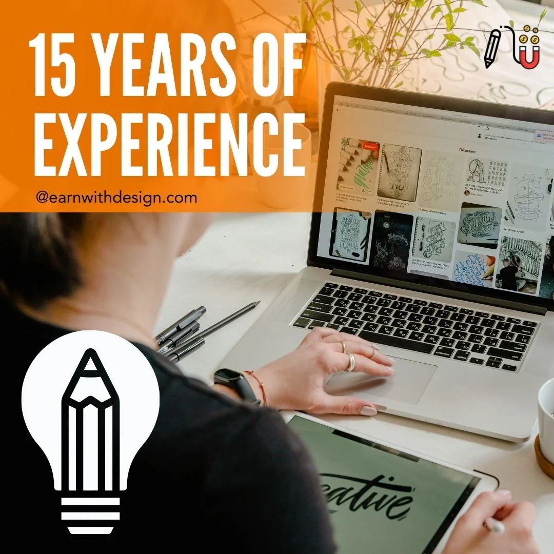 15 years design experience Canva graphic design experience