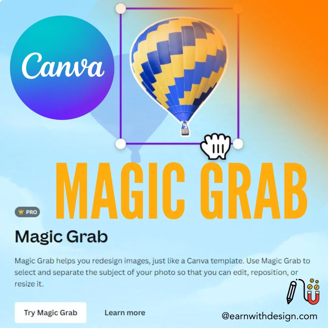 canva magic grab make money online