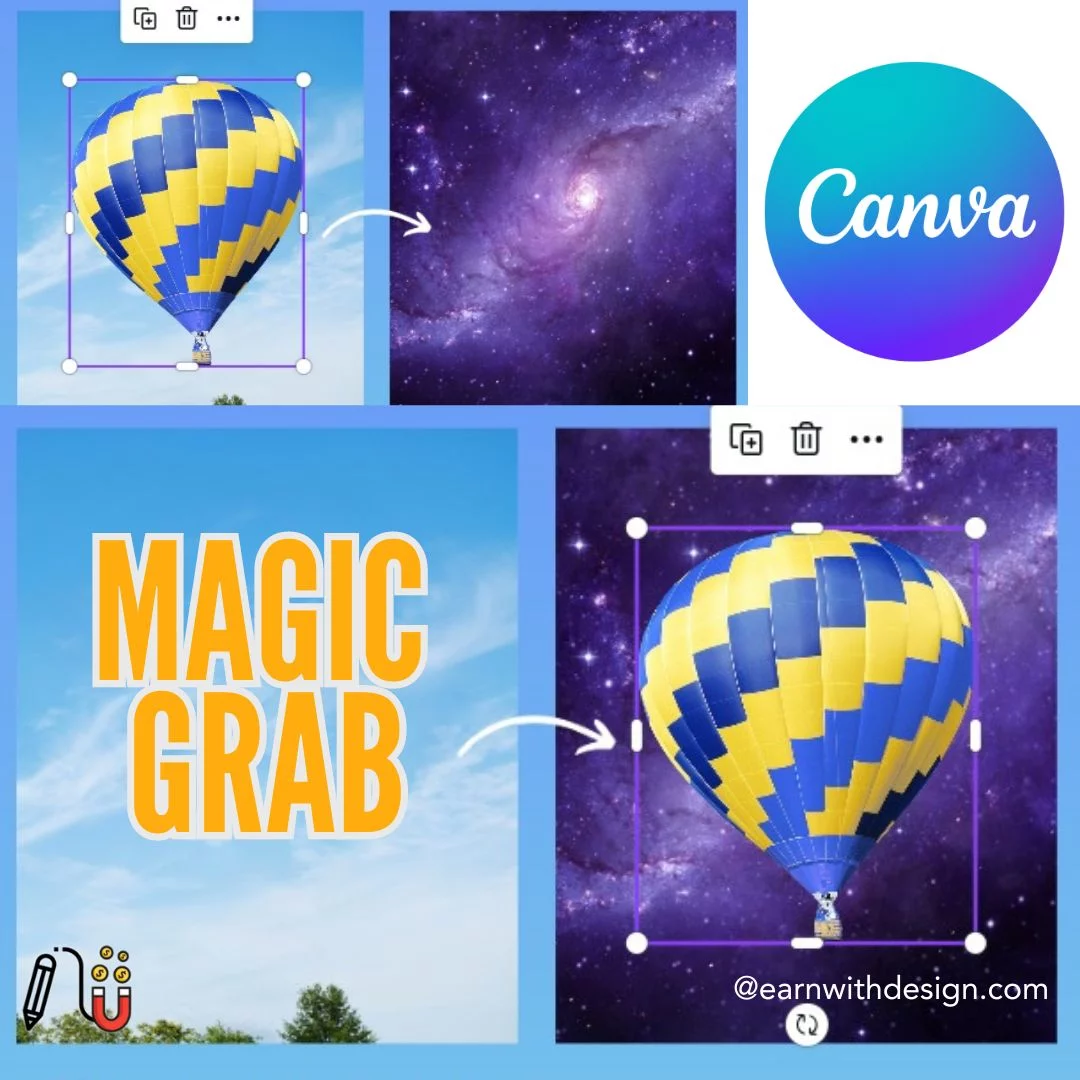 canva magic grab make money online