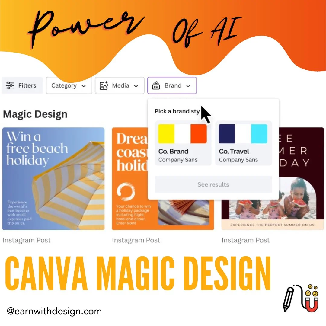 canva magic design how to make money online