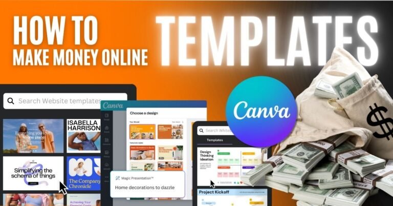how to make money online with canva templates step-by-step