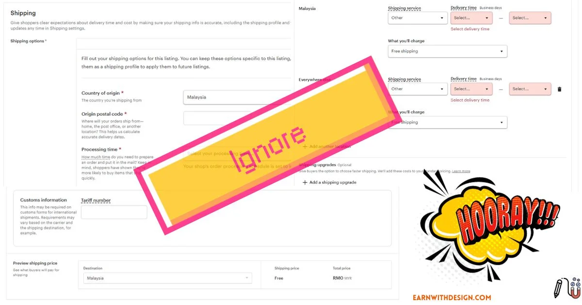 Shipping Etsy shipping proccess
