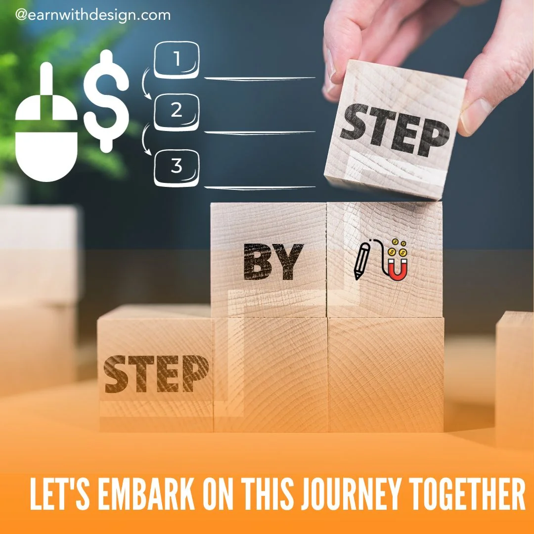 Step-by-step guides Step-by-step make money online with canva