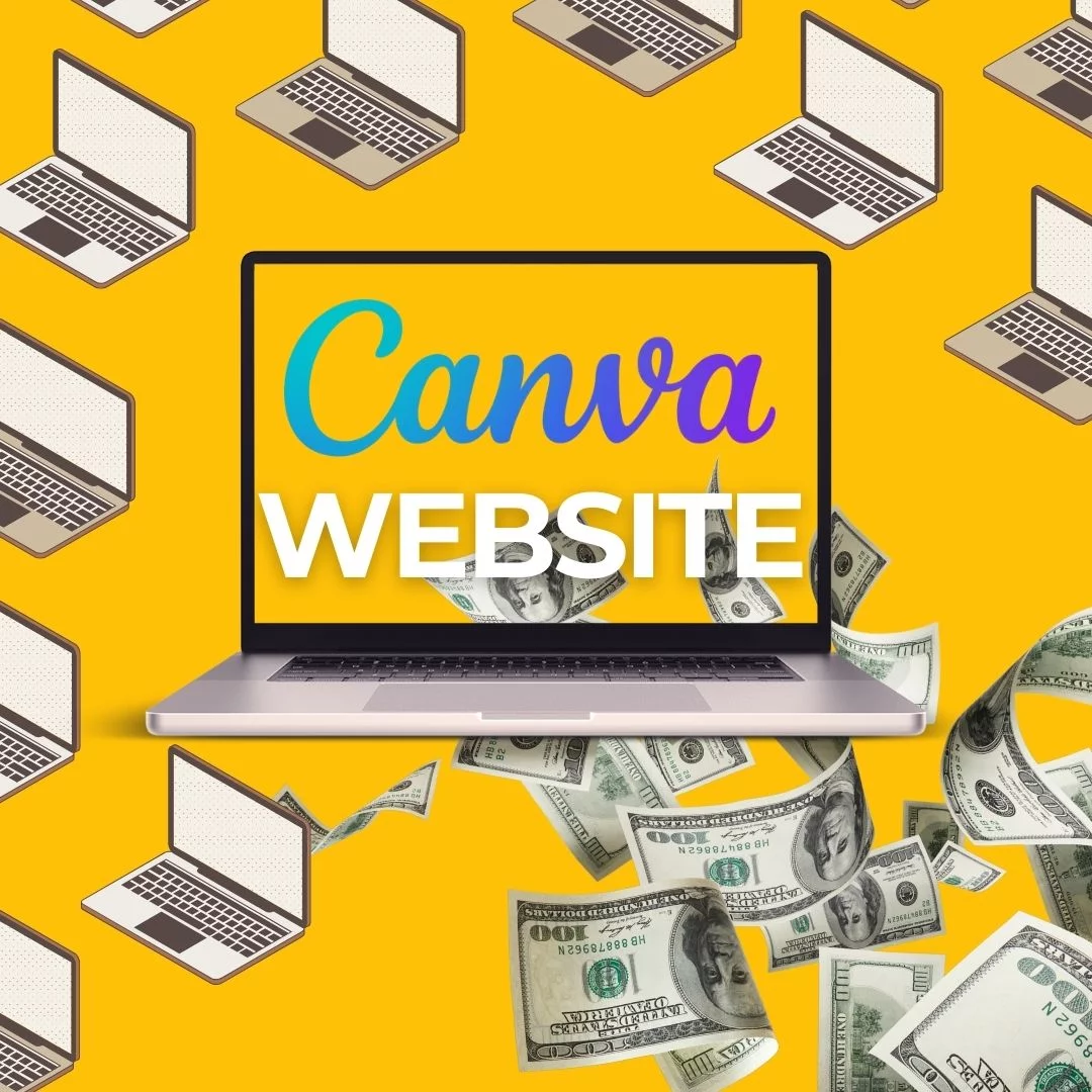 canva website make money online with canva base website 1 page website