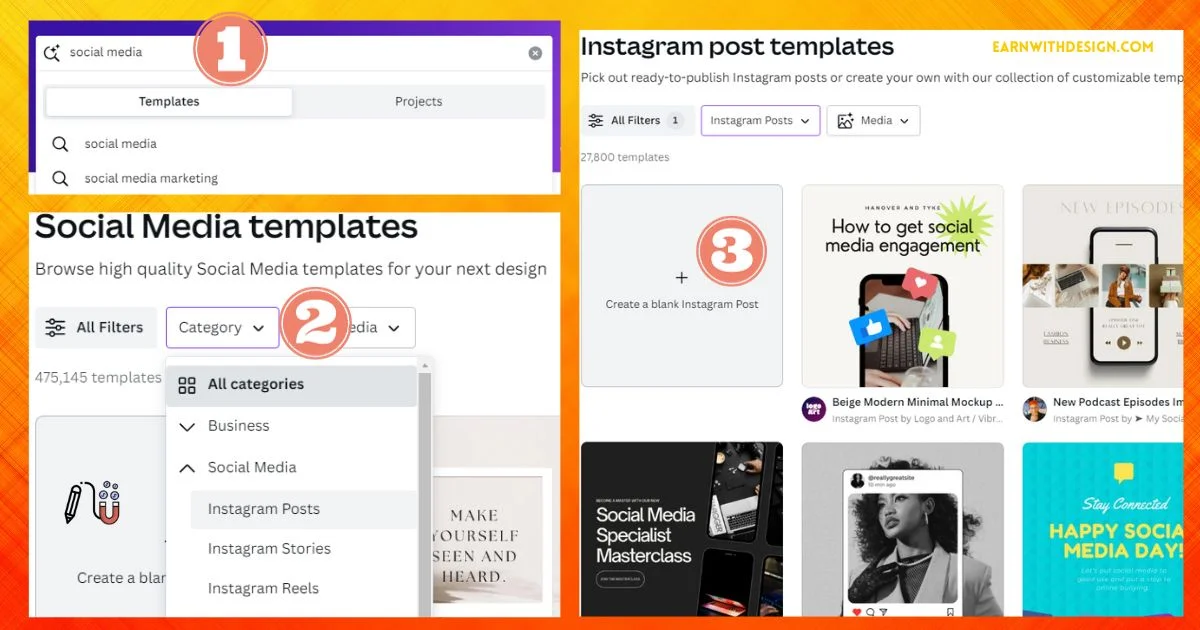 canva social media choose a niche 1