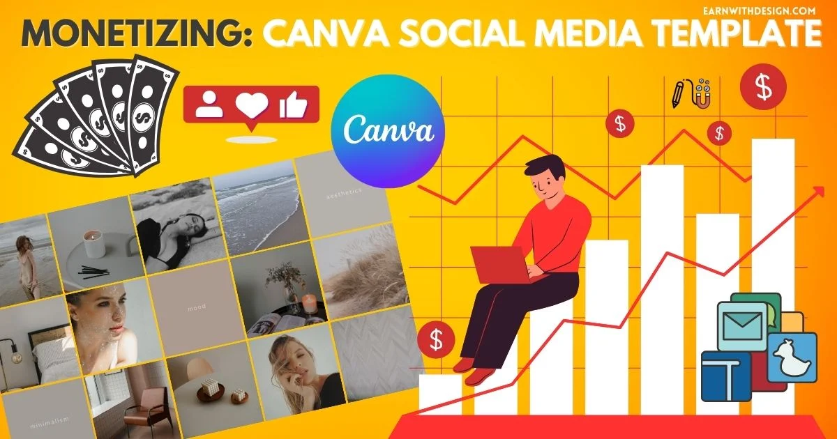 canva social media template - how to make money online