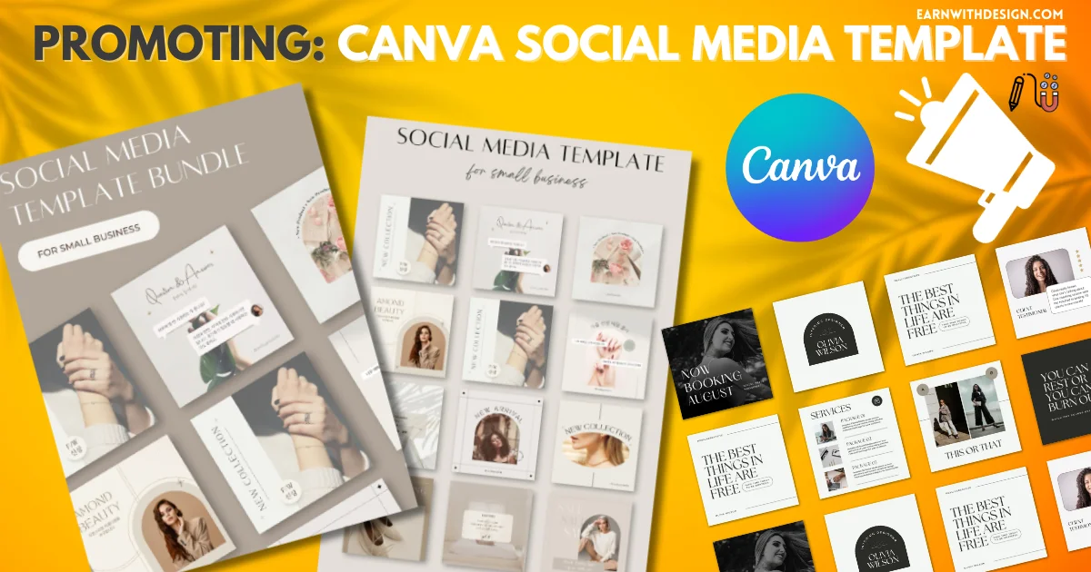 promoting canva social media template 