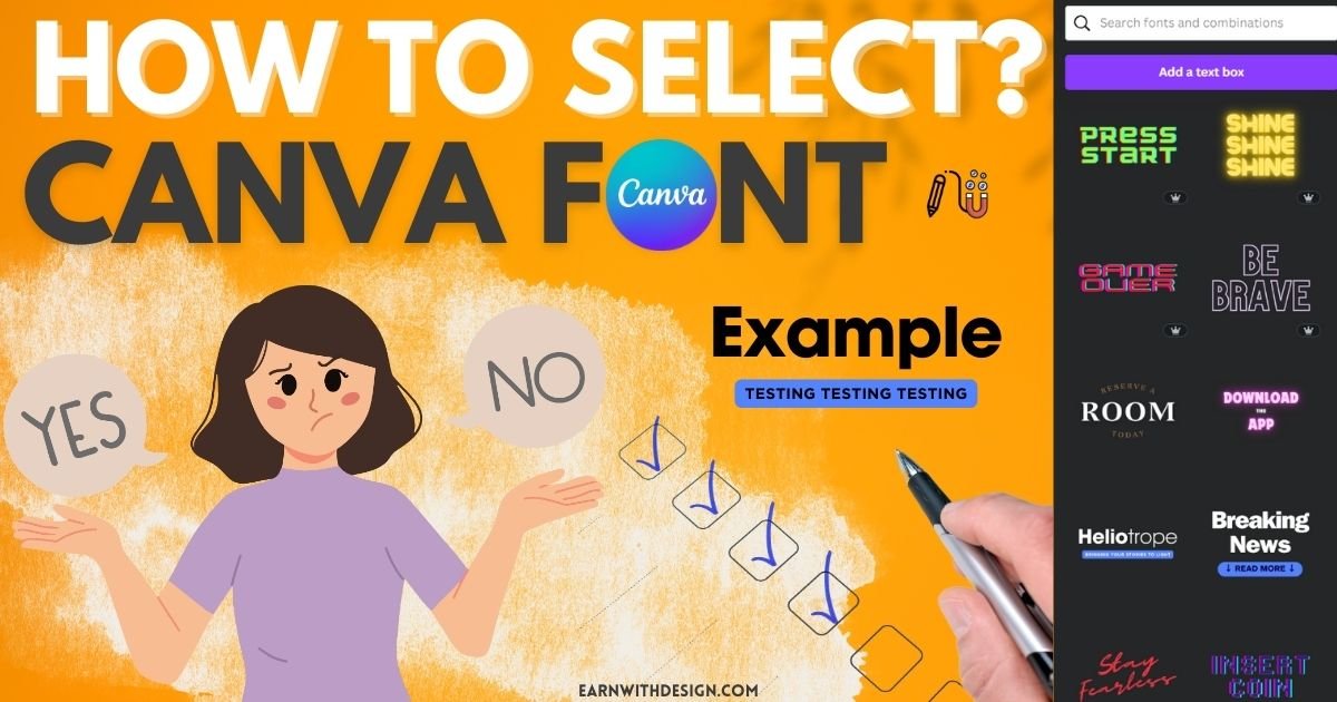 how to select canva font that increased your sales
