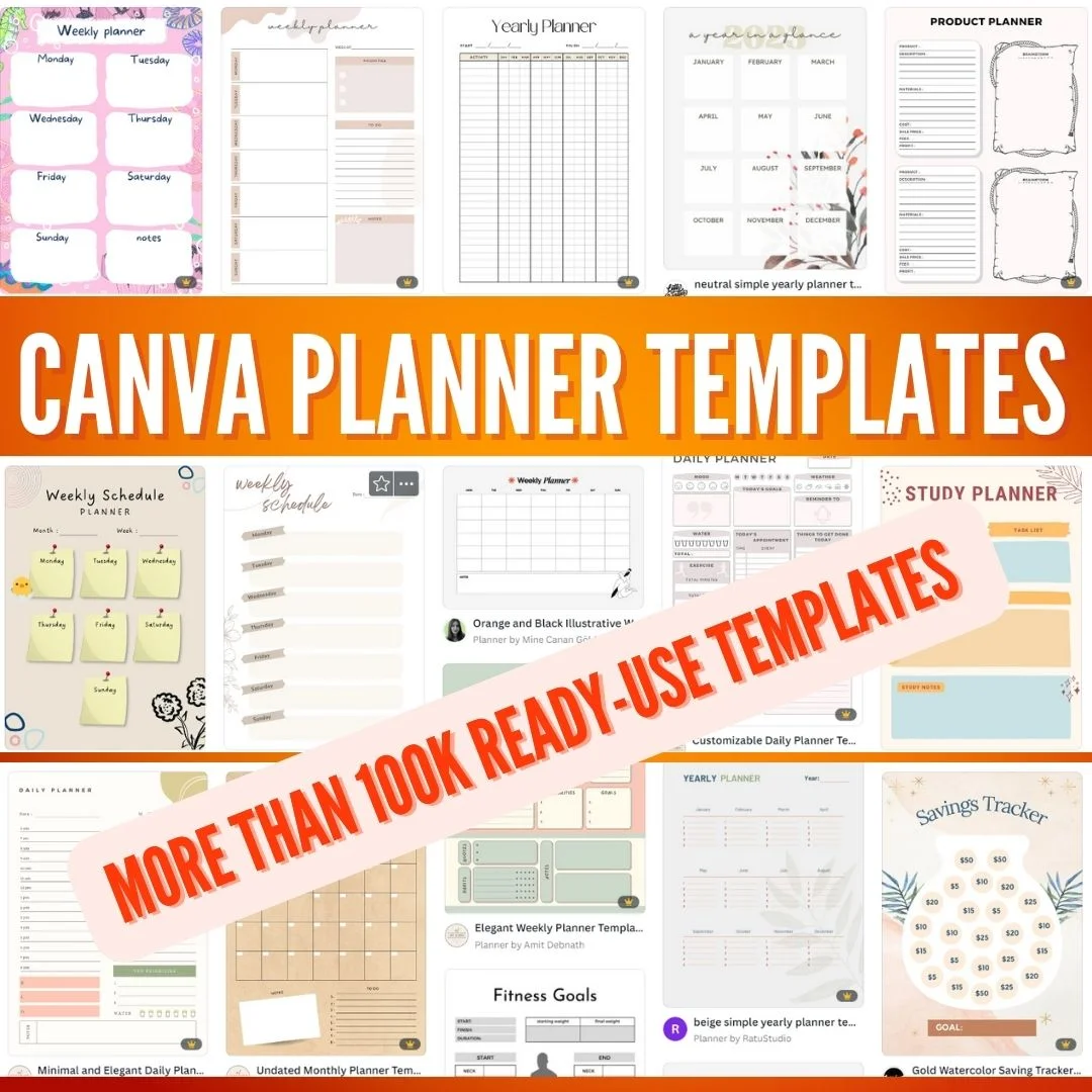 canva planner templates varieties of canva planner template make money online