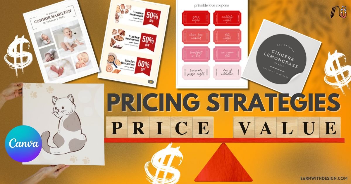 pricing pricing strategy for canva printable how to make money online