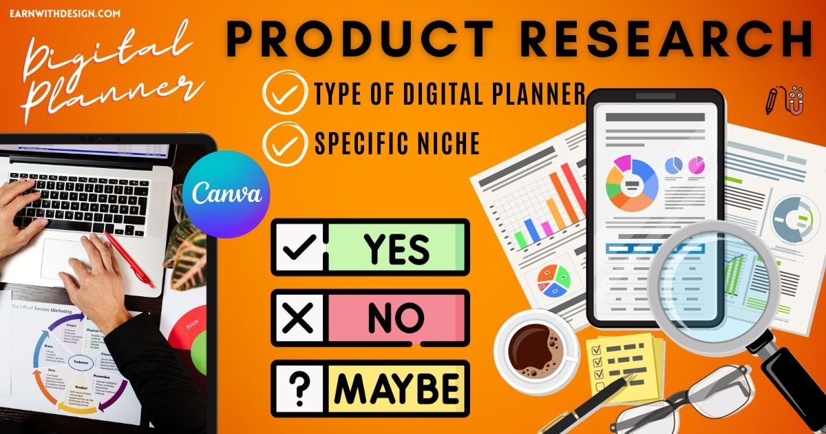 product research selling digital planner on etsy
