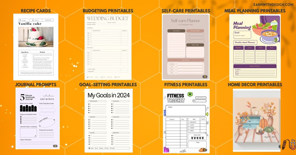 various canva printable 2 Type of canva printable in demand make money online