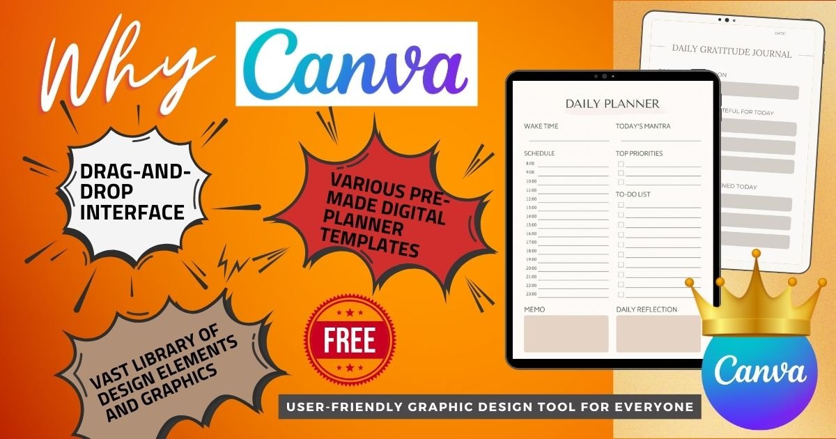 why use canva for digital planner creation