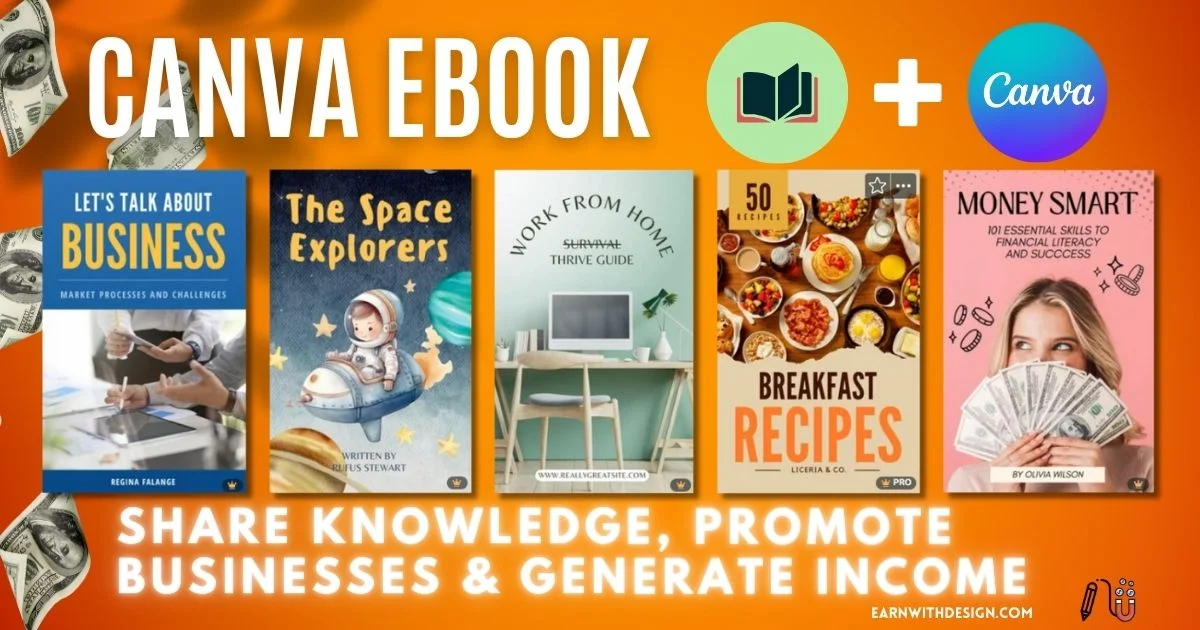 canva ebook how to make money online with canva ebook