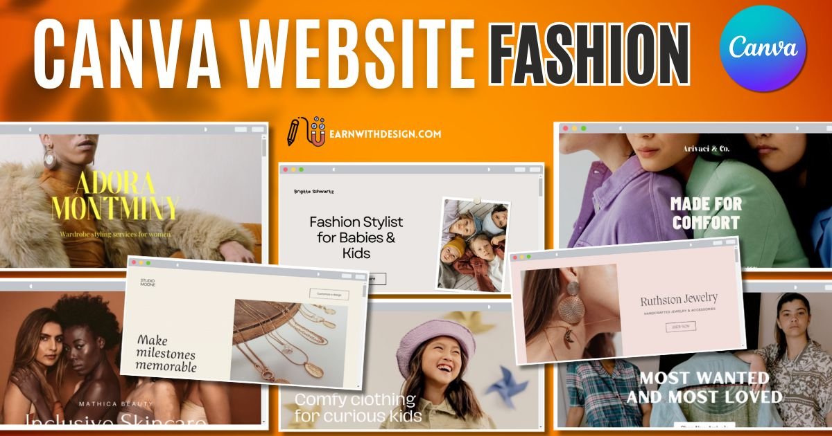 canva website fashion make money online with canva