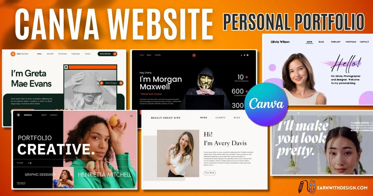 canva website personal portfolio canva website personal portfolio make money online with canva
