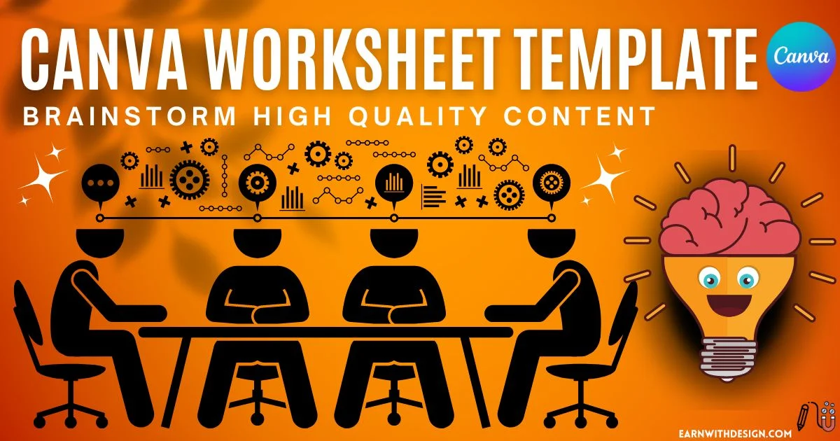 canva worksheet template brainstorm high quality content how to brainstorm high quality canva worksheet template for sell online