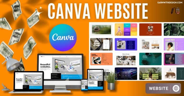Canva website builder step-by-step guide to make money online with canva