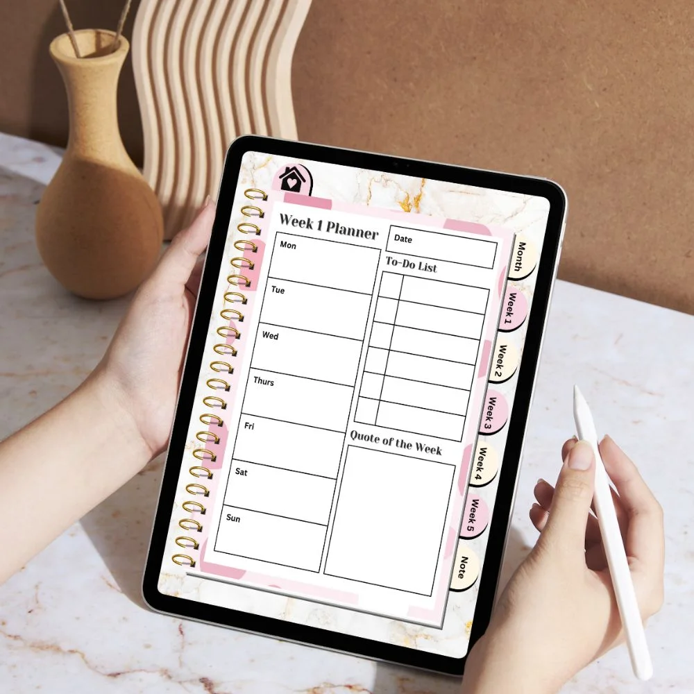 Monthly Digital Planner Monthly digital planner canva daily planner digital product