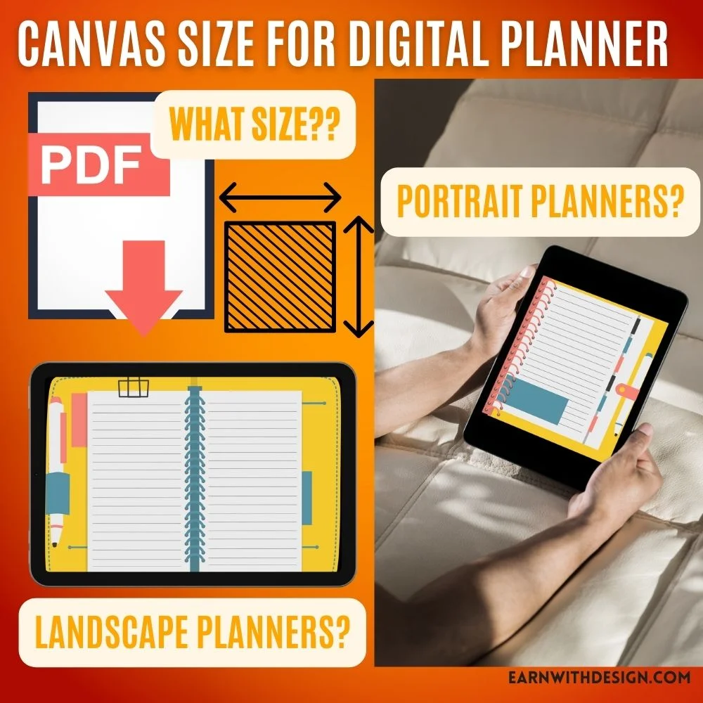 Step 3 Determining the Canvas Size for Creating a Digital Planner digital planner adhd canvas size important tasks adhd adults daily routine