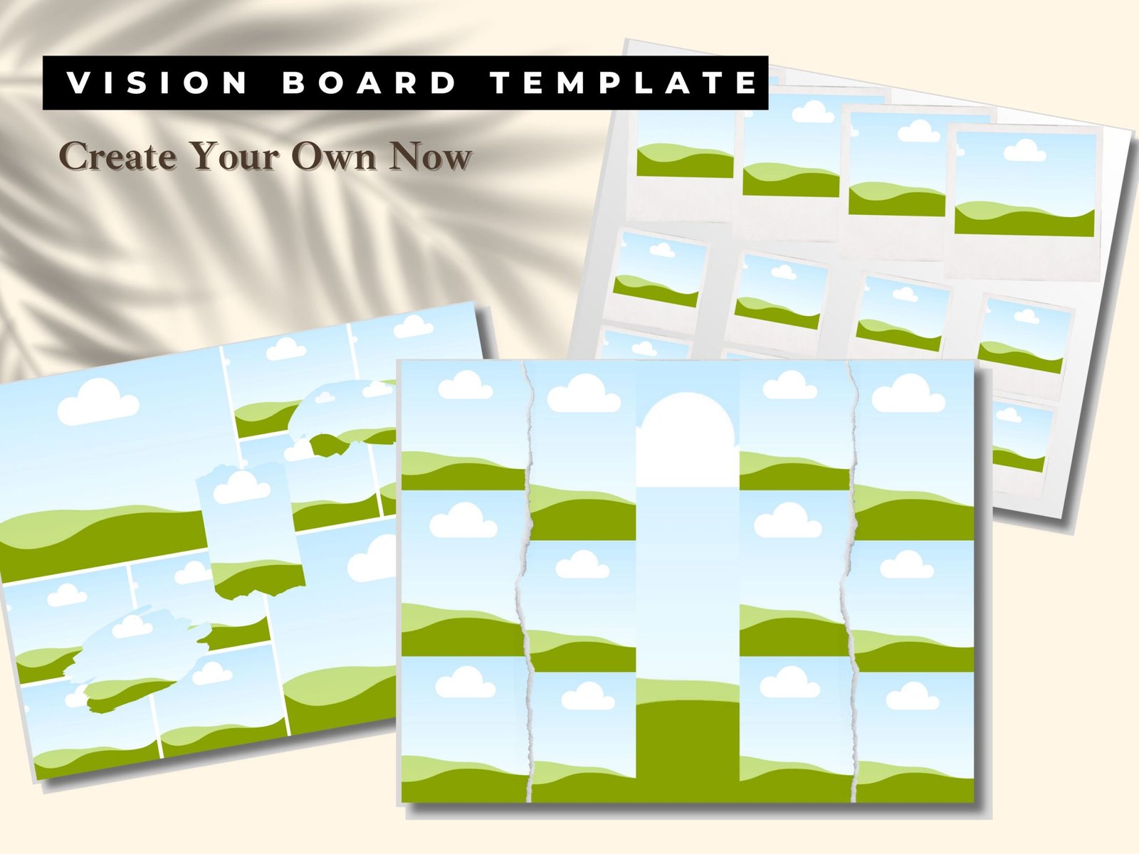 canva vision board template