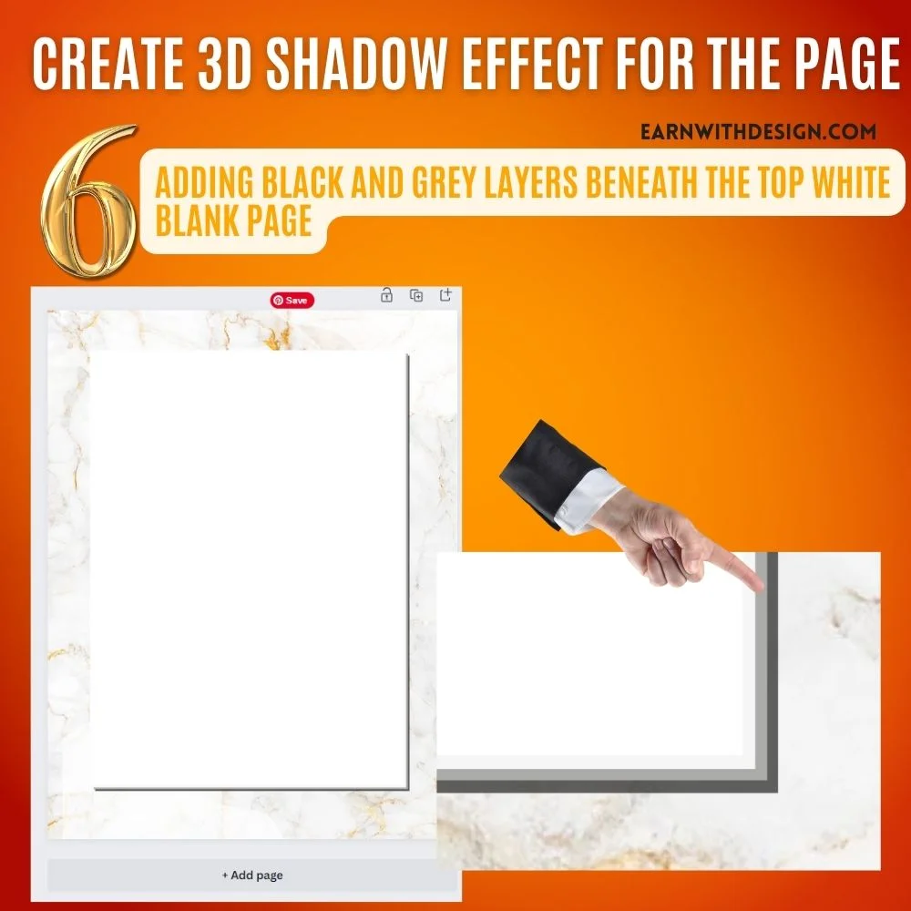 add shadow page for digital planner powerful tools goal setting unique approach