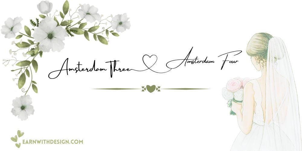 best fonts calligraphy font right font perfect font great fonts best wedding fonts Amsterdam Three and four