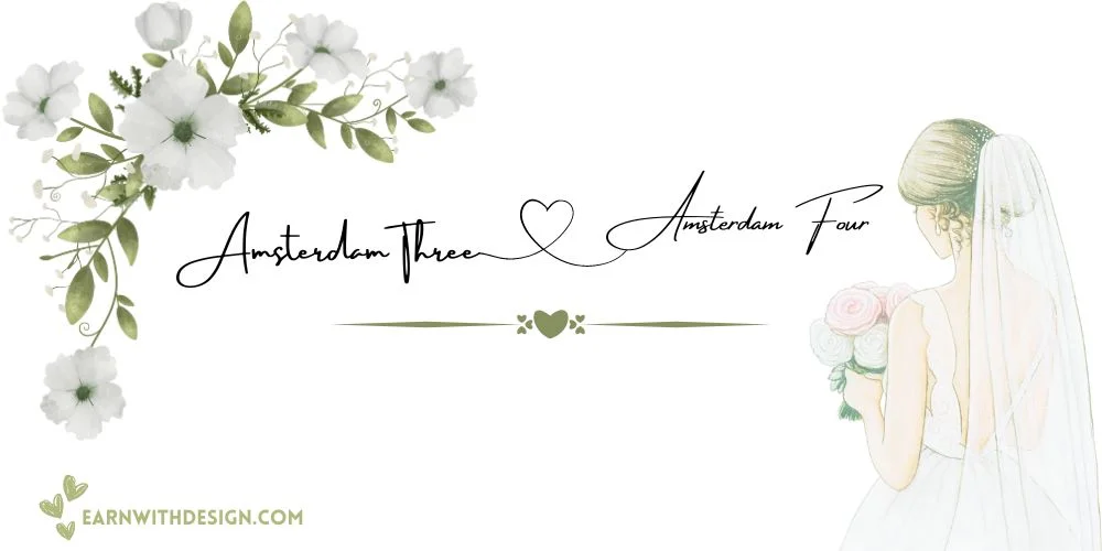 Amsterdam Three and four best fonts calligraphy font right font perfect font great fonts best wedding fonts Amsterdam Three and four