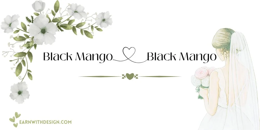 Black Mango best fonts calligraphy font right font perfect font great fonts best wedding fonts Black Mango