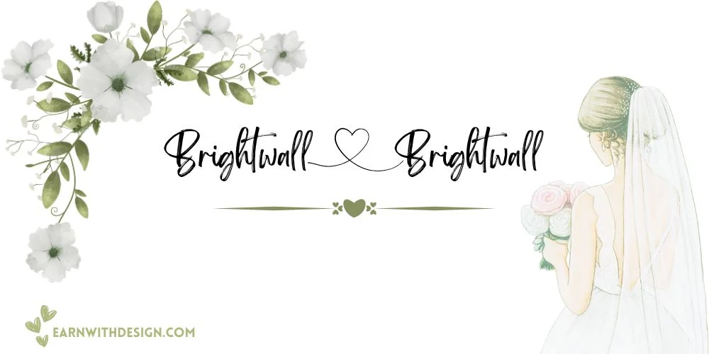 Brightwall best fonts calligraphy font right font perfect font great fonts best wedding fonts Brightwall