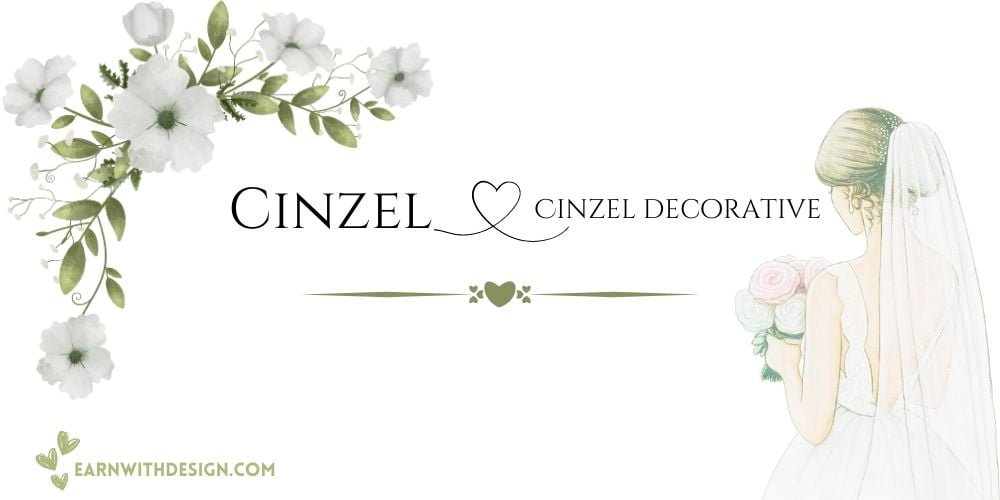 best fonts calligraphy font right font perfect font great fonts best wedding fonts Cinzel and Cinzel decorative