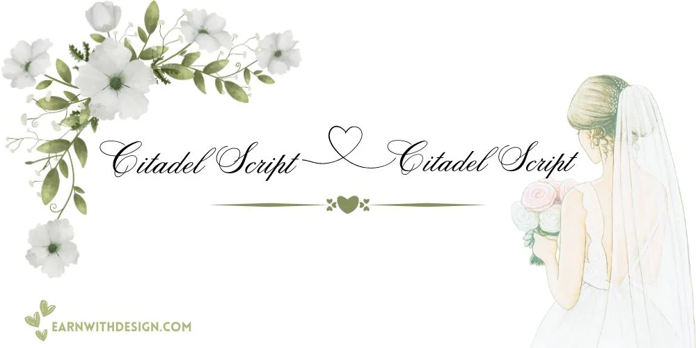 Citadel Script best fonts calligraphy font right font perfect font great fonts best wedding fonts Citadel Script