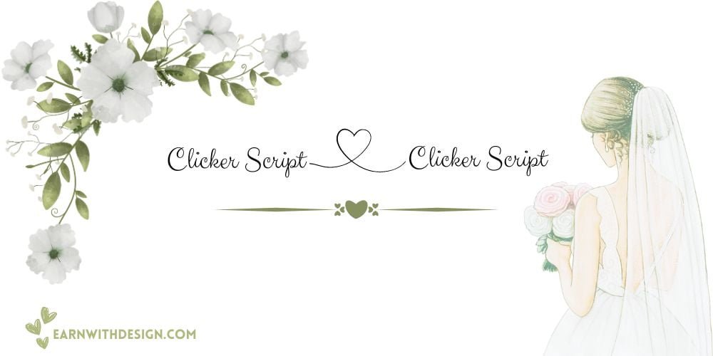 best fonts calligraphy font right font perfect font great fonts best wedding fonts Clicker Script