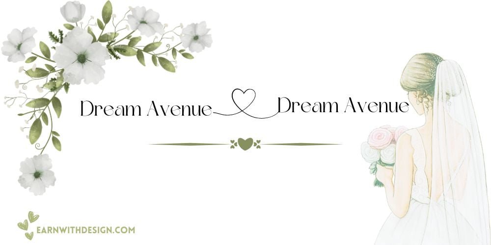 best fonts calligraphy font right font perfect font great fonts best wedding fonts Dream Avenue