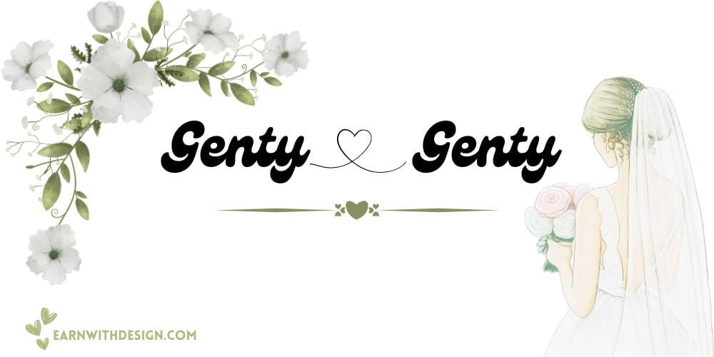 best fonts calligraphy font right font perfect font great fonts best wedding fonts Genty