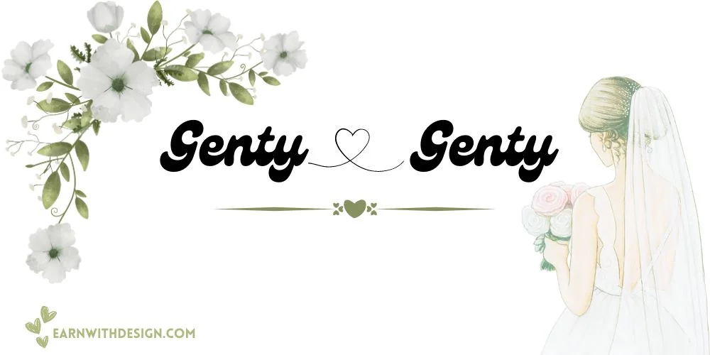 Genty best fonts calligraphy font right font perfect font great fonts best wedding fonts Genty