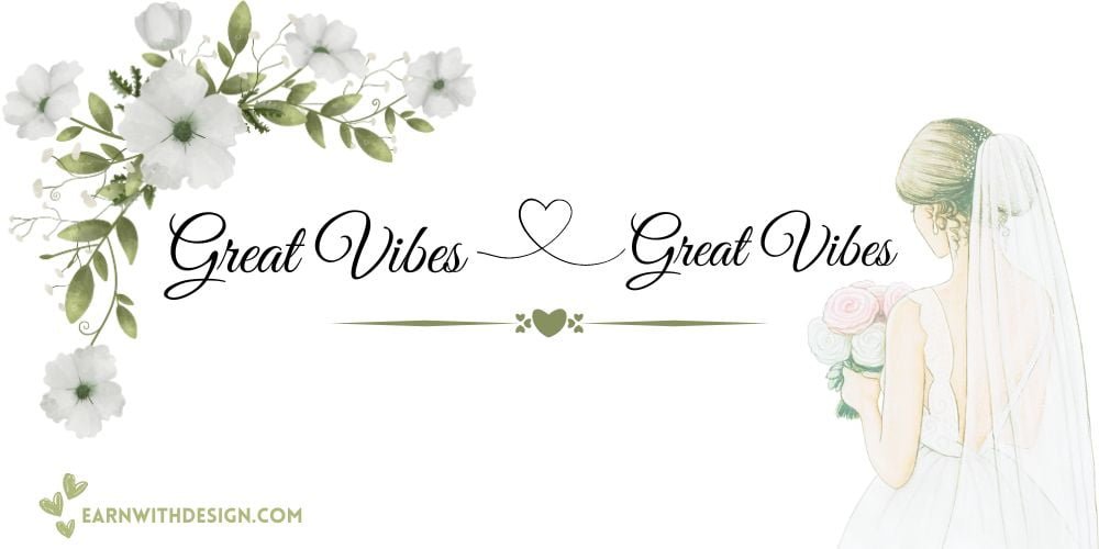 best fonts calligraphy font right font perfect font great fonts best wedding fonts Great Vibes