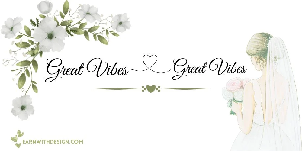 Great Vibes best fonts calligraphy font right font perfect font great fonts best wedding fonts Great Vibes