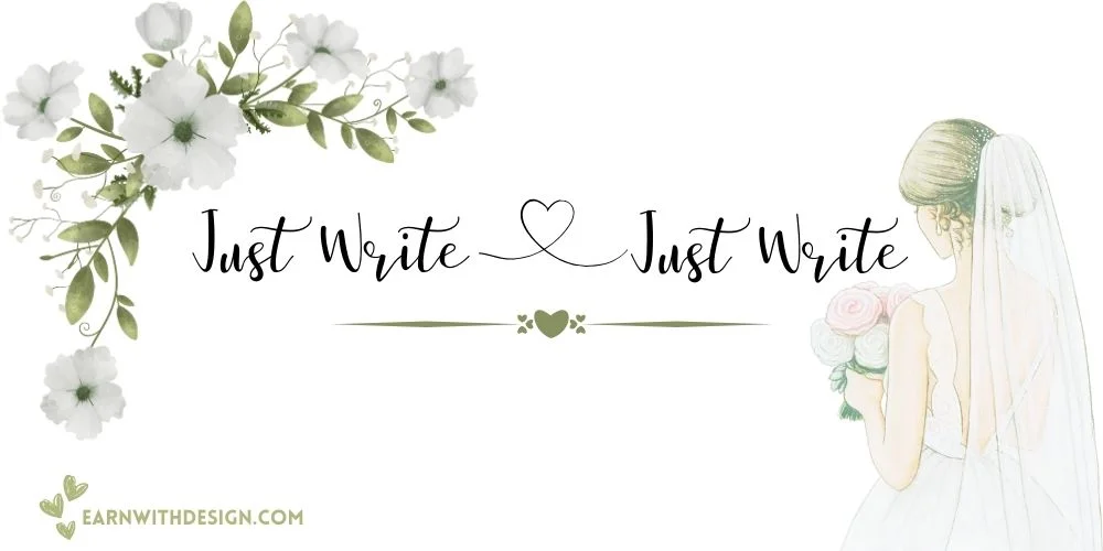 Just Write best fonts calligraphy font right font perfect font great fonts best wedding fonts Just Write