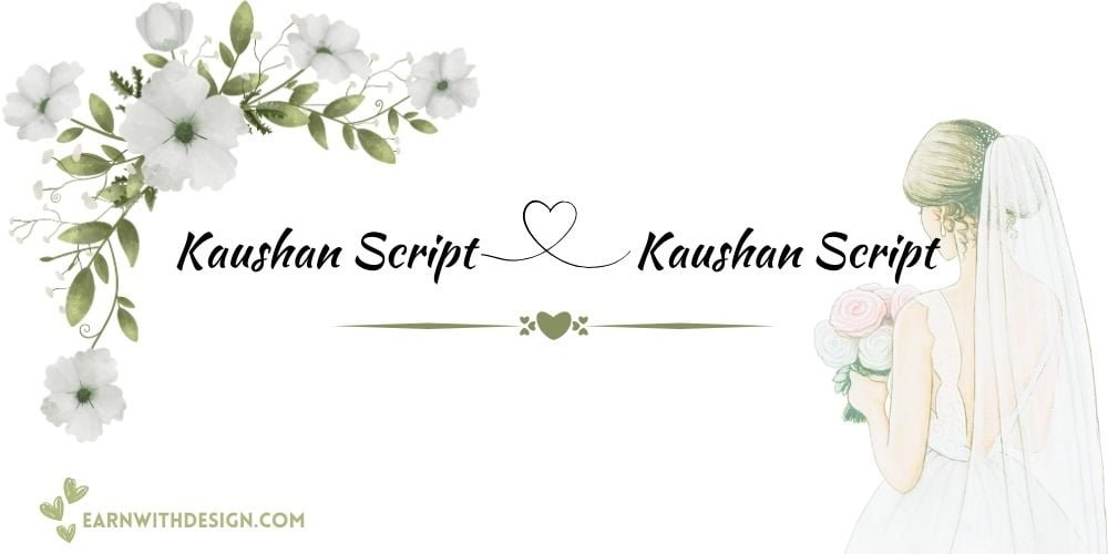 best fonts calligraphy font right font perfect font great fonts best wedding fonts Kaushan Script