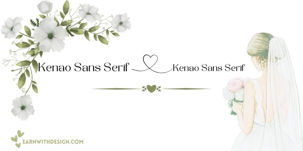 best fonts calligraphy font right font perfect font great fonts best wedding fonts Kenao Sans Serif