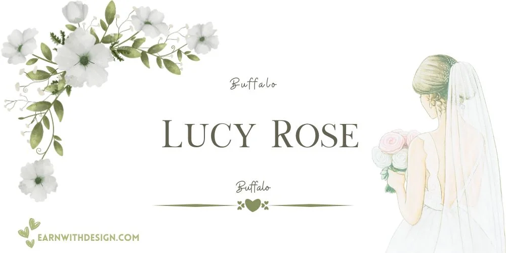 Lucy Rose + Buffalo unique fonts best canva font combos elegant cursive font wedding invitation card best fonts Lucy Rose + Buffalo