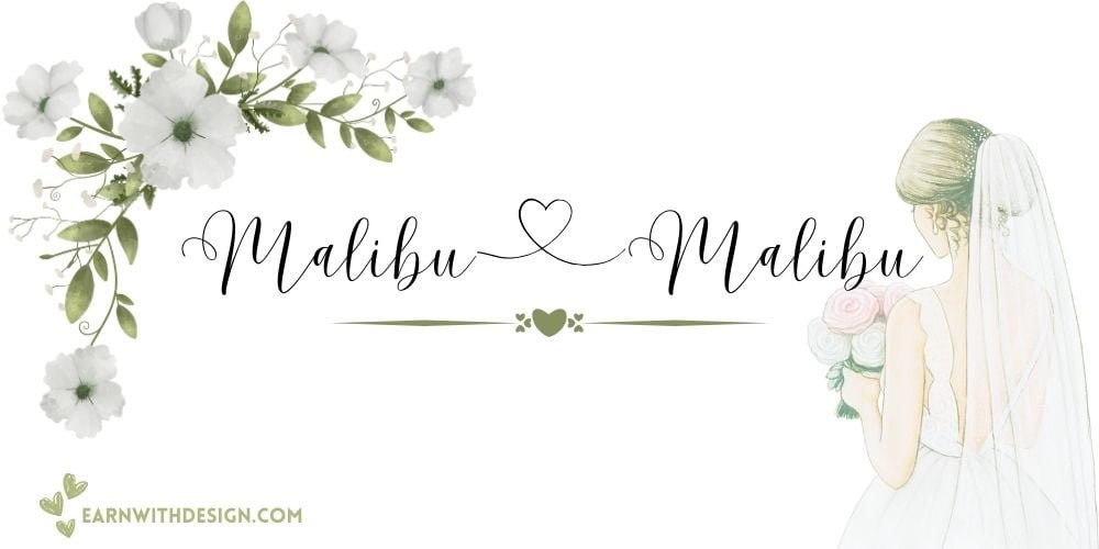 best fonts calligraphy font right font perfect font great fonts best wedding fonts Malibu