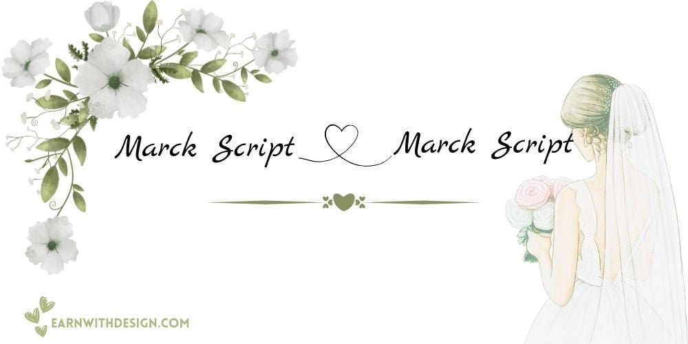 best fonts calligraphy font right font perfect font great fonts best wedding fonts Marck Script