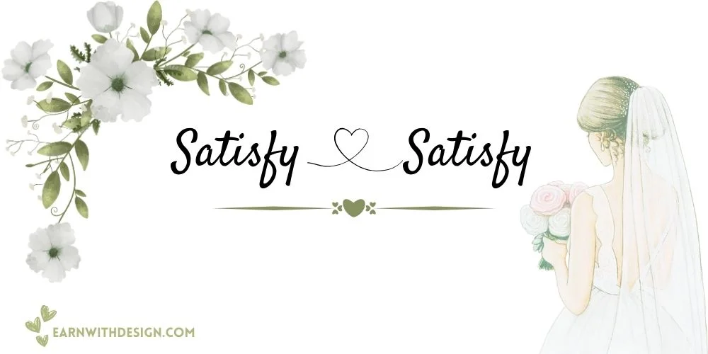 Satisfy best fonts calligraphy font right font perfect font great fonts best wedding fonts Satisfy