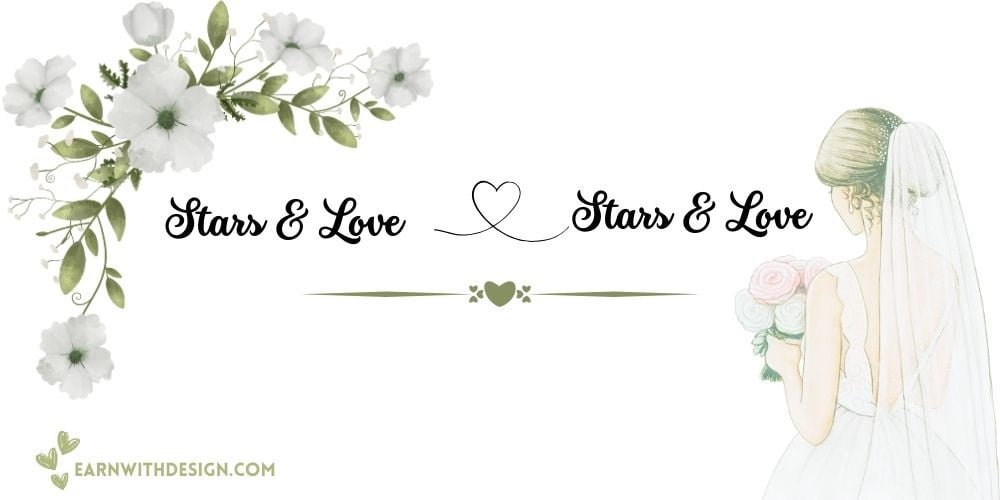 best fonts calligraphy font right font perfect font great fonts best wedding fonts Stars & Love