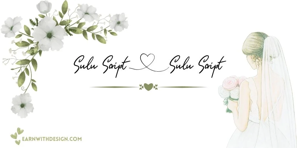 Sulu Script best fonts calligraphy font right font perfect font great fonts best wedding fonts Sulu Script