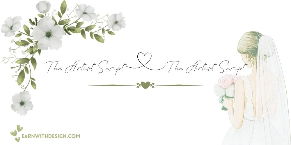 The Artist Script best fonts calligraphy font right font perfect font great fonts best wedding fonts The Artist Script