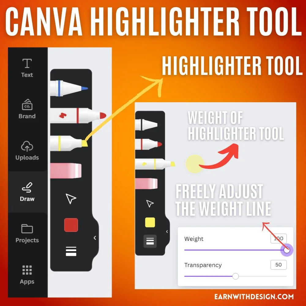 canva highlighter tool canva highlighter tool canva’s drawing tool canva designs highlighter brush